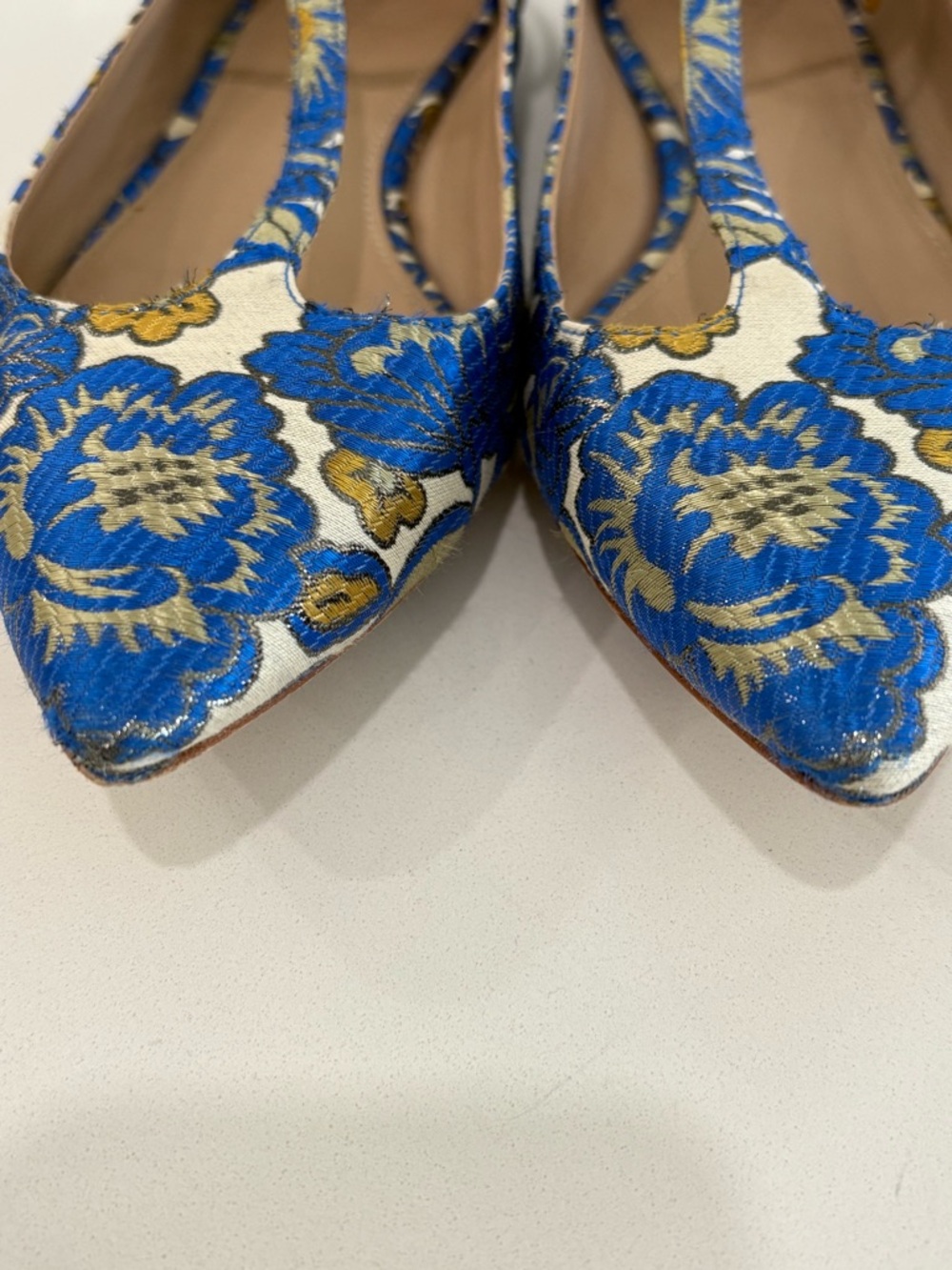 Tory Burch Silk Brocade Mary Jane Flats – Size 8.5 ✨ - Picture 8 of 16